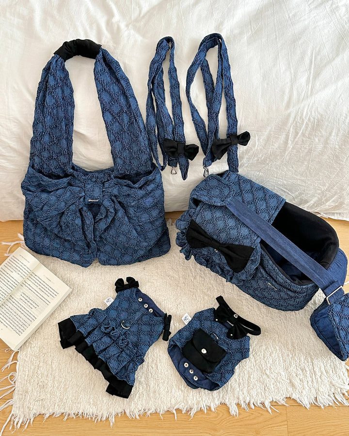 牛仔親子套裝 Harness+Leash - Luxfurry