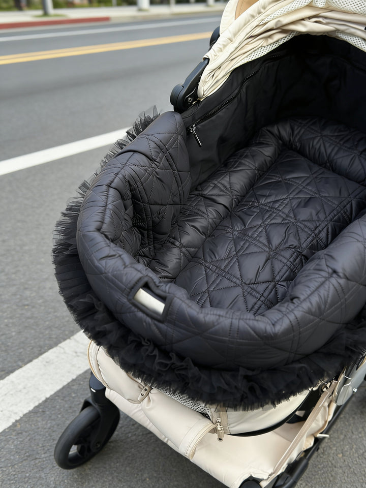 寵物推車套裝 黑色 - Luxfurry