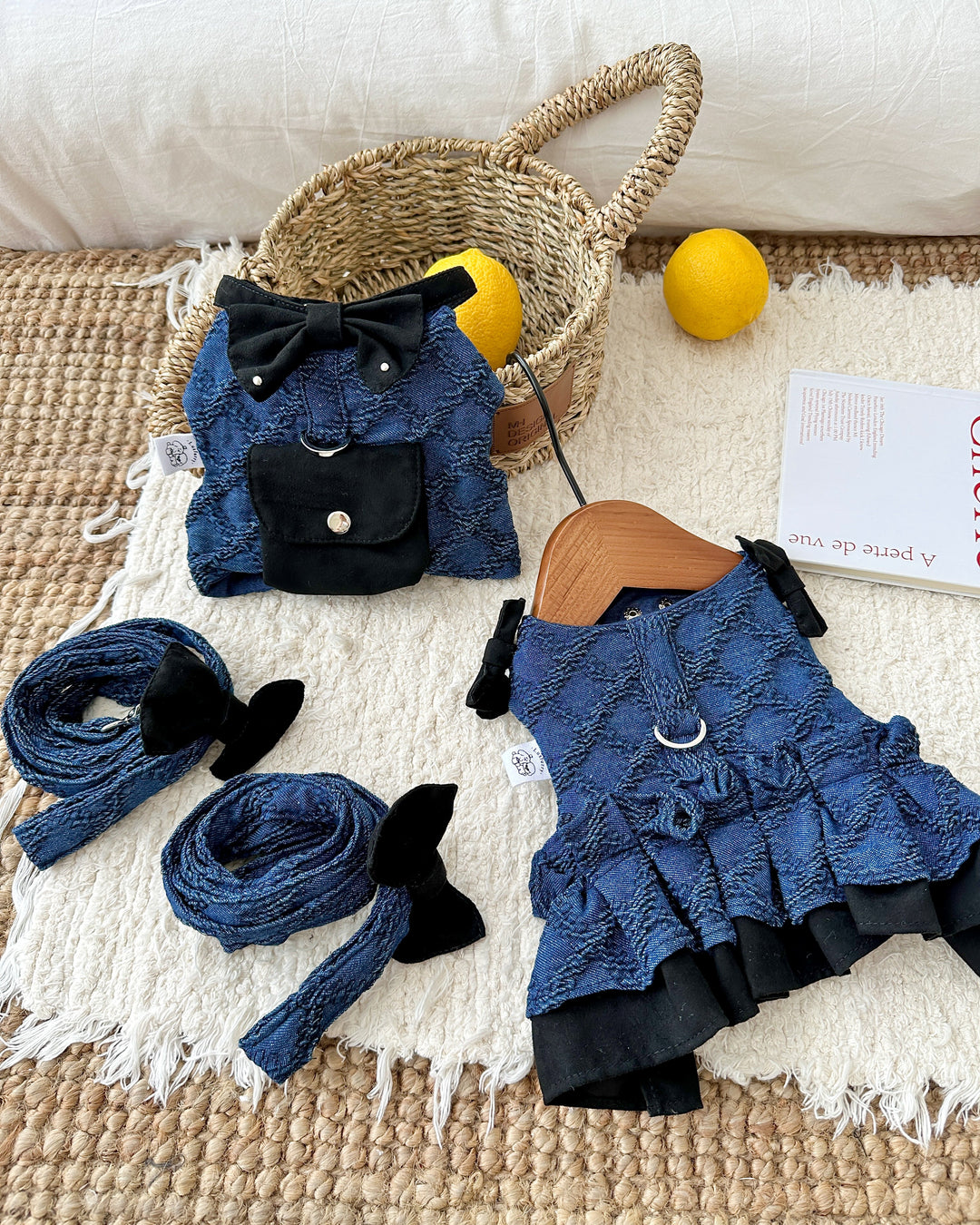 牛仔親子套裝 Harness+Leash - Luxfurry