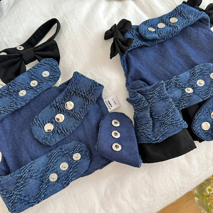 牛仔親子套裝 Harness+Leash - Luxfurry
