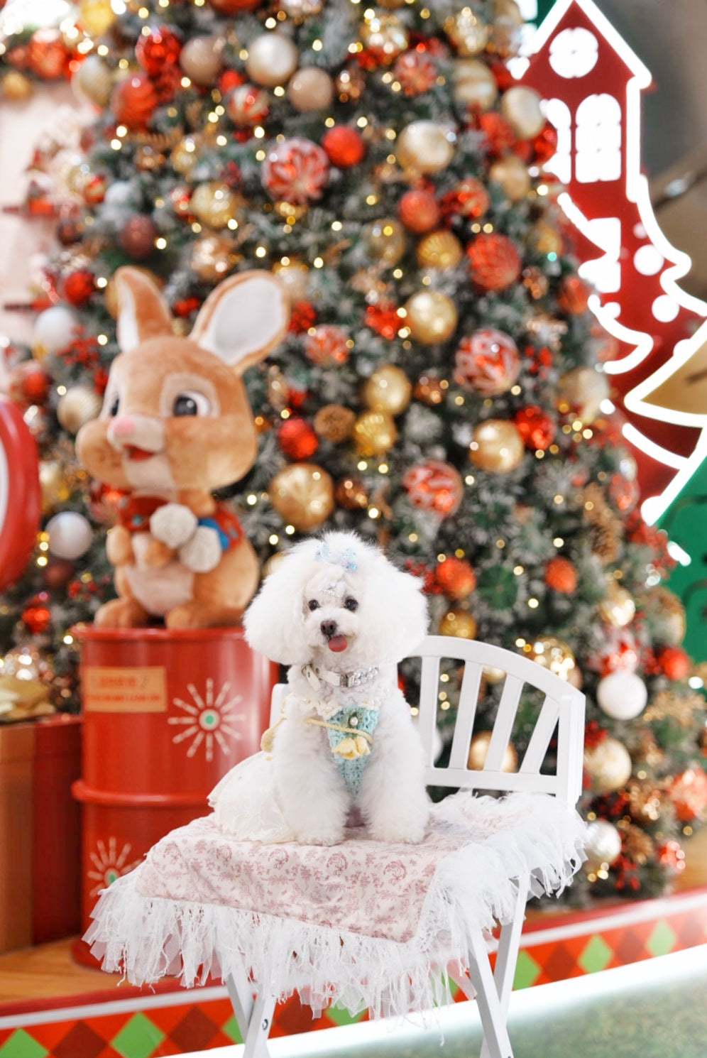 Snowy雙面打卡墊 - Luxfurry