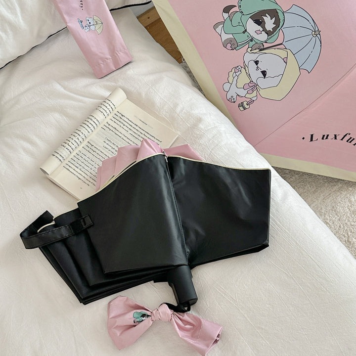 自家制 防UV卡通縮骨遮 - Luxfurry