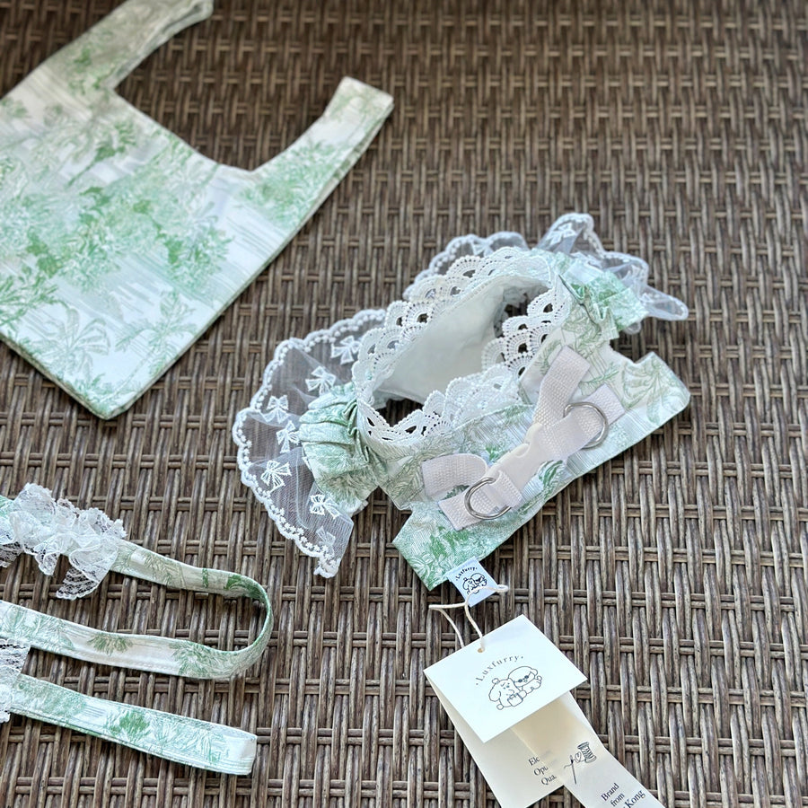 Jouy Harness+Leash (Green) - Luxfurry