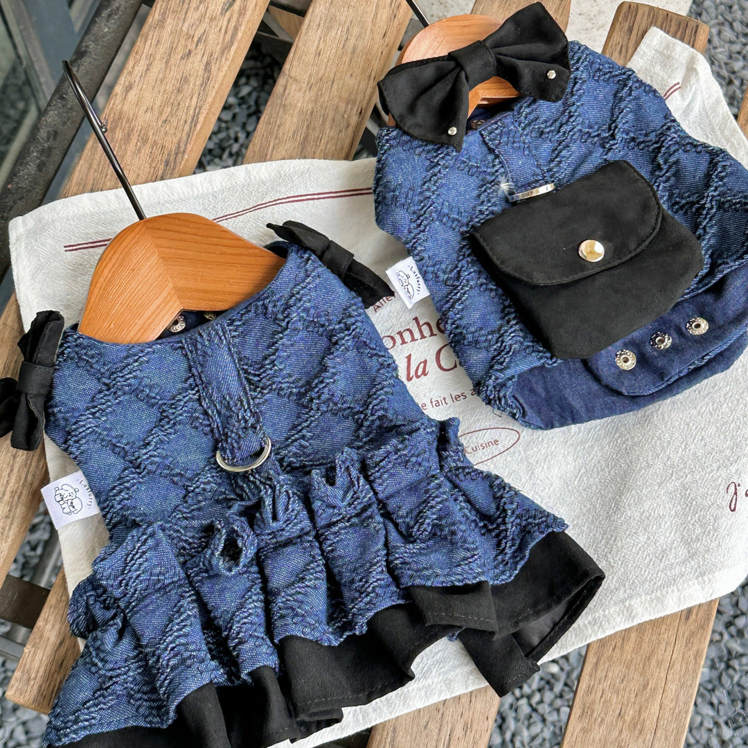 牛仔親子套裝 Harness+Leash - Luxfurry